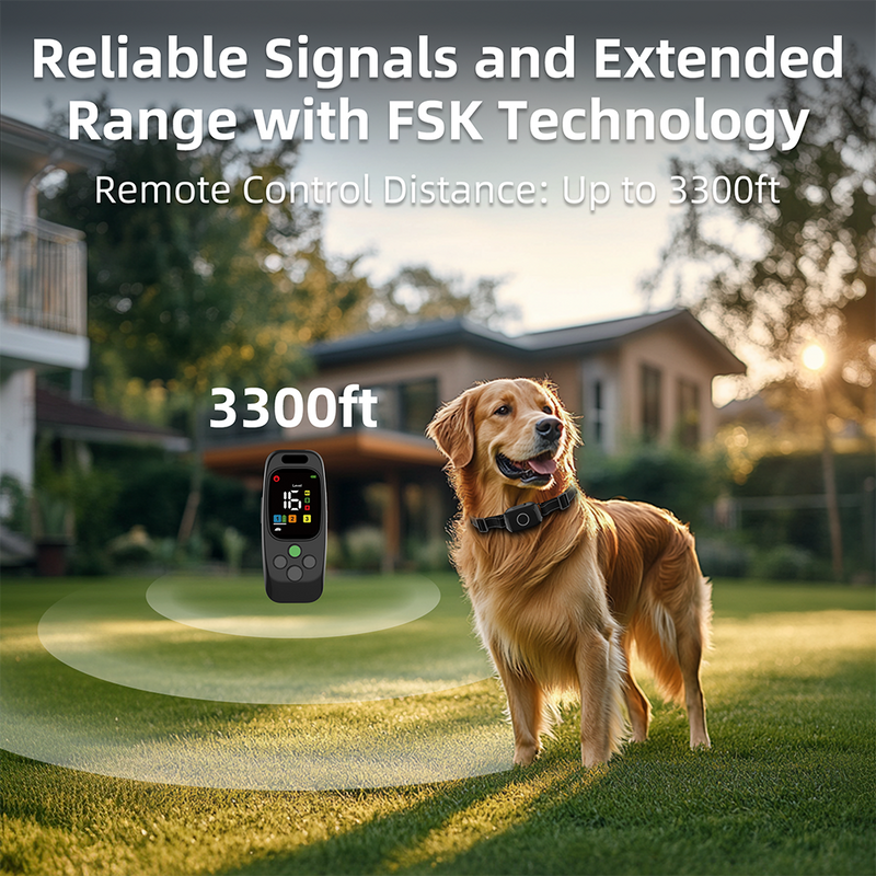 Barktec 2-in-1 Anti-Bark Collar+Remote Training Collar