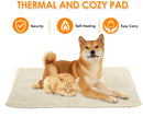 Heated Dog Mat in a cozy indoor setting - Provides warmth and comfort for dogs during cold weather.