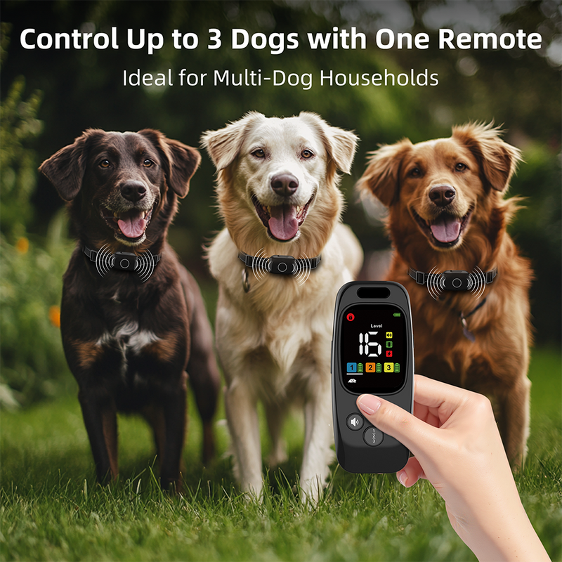 Barktec 2-in-1 Anti-Bark Collar+Remote Training Collar