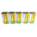 High-performance 9V Alkaline Battery (5 Pack)