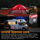 Personal Alarm emitting a loud siren and flashing light, designed for emergency alert situations