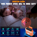 Personal Alarm emitting a loud siren and flashing light, designed for emergency alert situations with vibration alarm