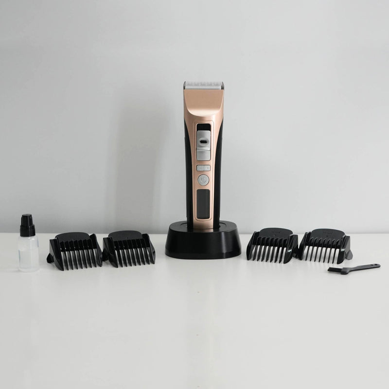 Premium Rechargeable Dog Grooming Clippers – Gold