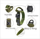 dog collar with handle and airtag holder