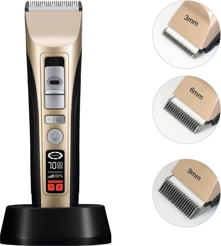 Premium Rechargeable Dog Grooming Clippers – Gold