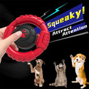 Close-up of the textured surface and raised nubs on the Ultra Durable Steering Wheel Dog Toy - Designed to promote dental health