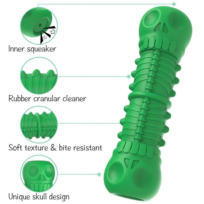 rubber dog squeaky material and design