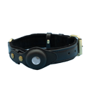 premium dog black leather collar