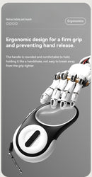 Gramophone Retractable Dog Leash With Light - Green