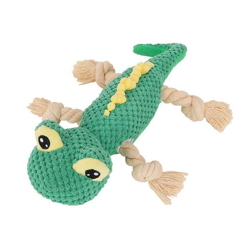 Squeaky lizard plush dog toy – durable and fun dog plush toy in New Zealand