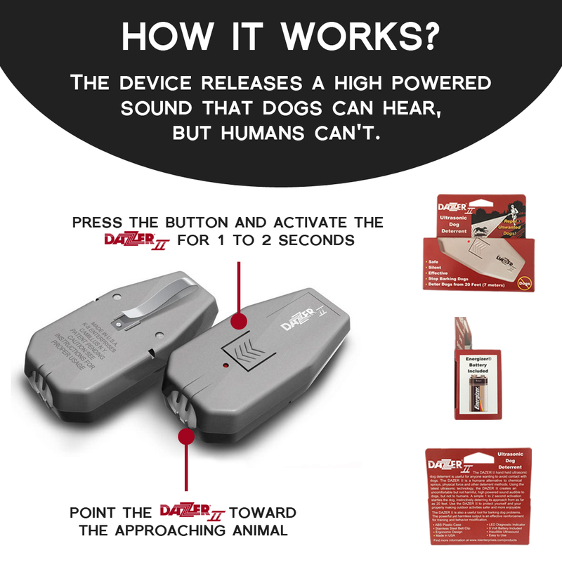 DAZER II Ultrasonic Dog Anti Barking Device eDog Australia